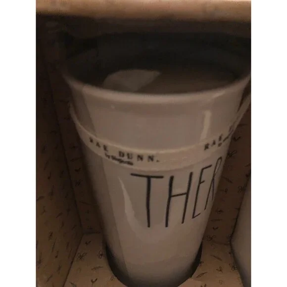 Rae Dunn Here There Mug White Tumbler Gift Set  New - Picture 4 of 5